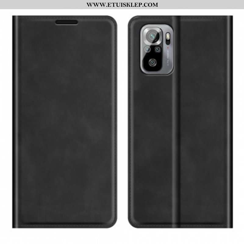 Etui Na Telefon do Xiaomi Redmi Note 10 / 10S Etui Folio Dotyk Skóry